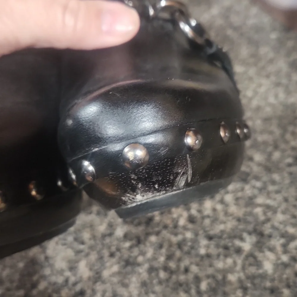 Coach Shasha studded mule size 5.5 black EUC